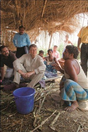 Bill Gates in Bihar, India