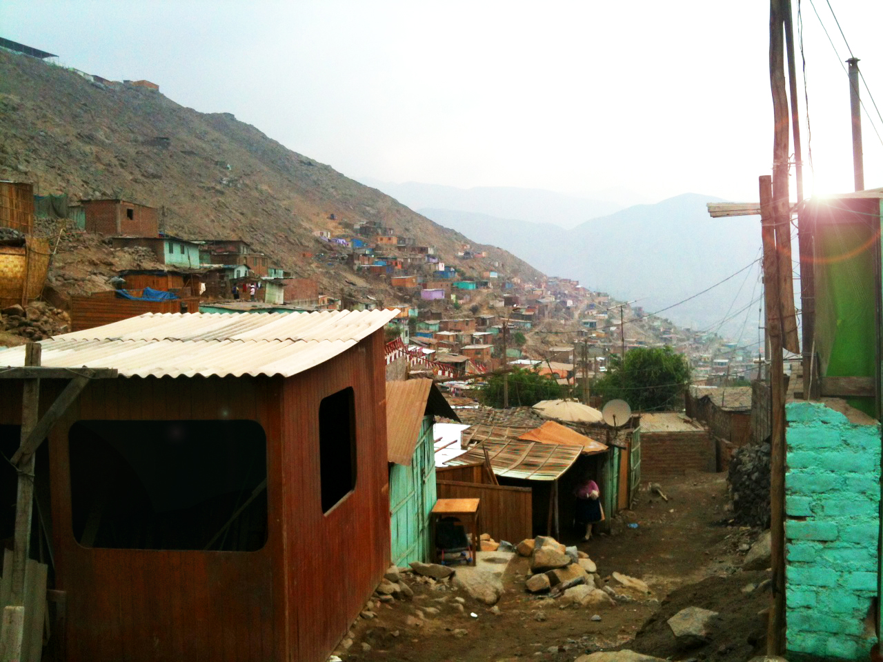 Hillside town in Latin America