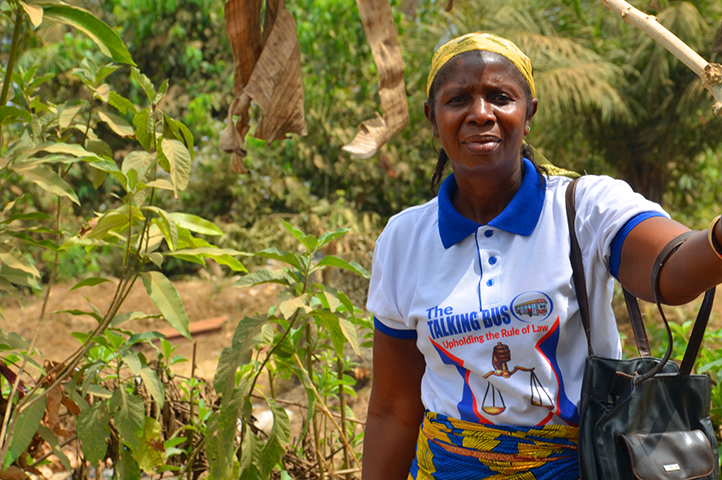 Woman farmer in Liberia